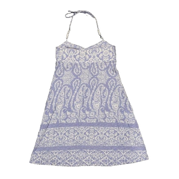 Tommy Bahama Dresses & Skirts - Tommy Bahama cotton halter preppy Y2K babydoll Dress Blue Small A006133